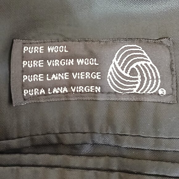 Jacobson's Mens 100% Wool Size 46T Black Suit Jacket - Picture 7 of 8